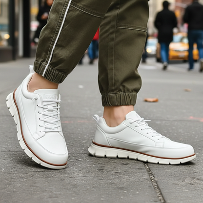 Cruelty Free Leather Lace Up Sneakers