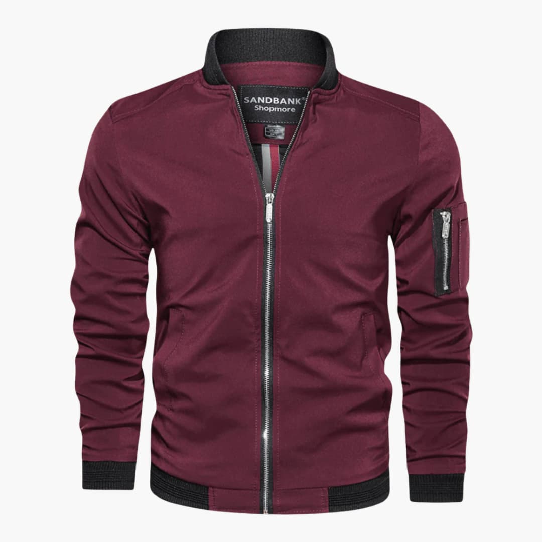 Waterproof Zip Up Mens Jacket with Pocket
