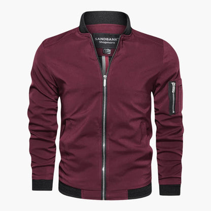 Waterproof Zip Up Mens Jacket with Pocket