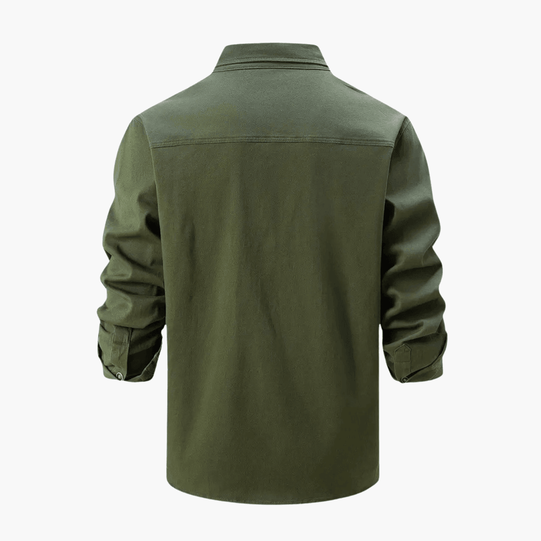 Men's Classic Fit Long Sleeve Cotton Shirt