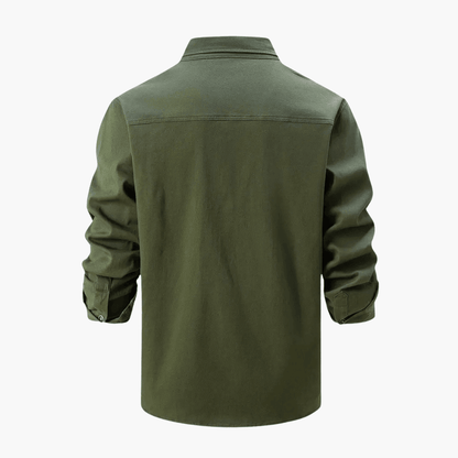 Men's Classic Fit Long Sleeve Cotton Shirt