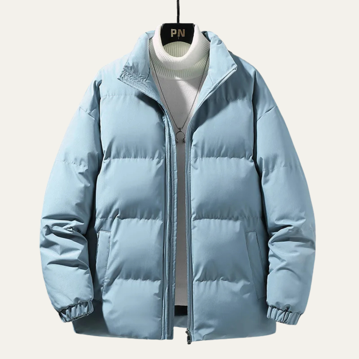 Insulated Men's Puffer Parka - Thick Warm Winter Coat