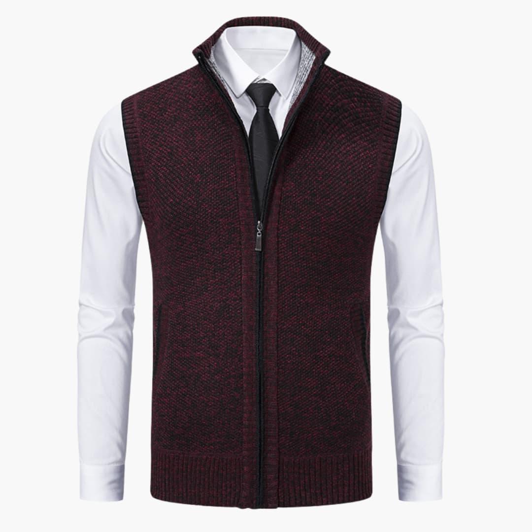 Men's Zipper Front Tank Vest