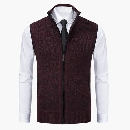 Men's Zipper Front Tank Vest