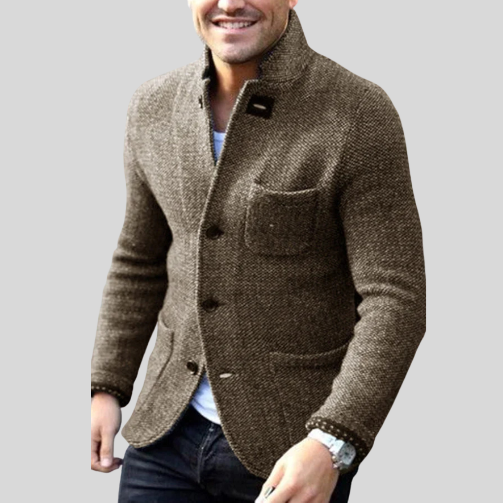 Warm Men's Winter Blazer Coat