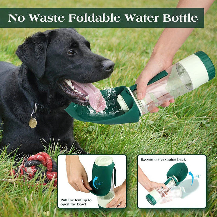 Collapsible Dog Travel Bowl and Water Bottle Set