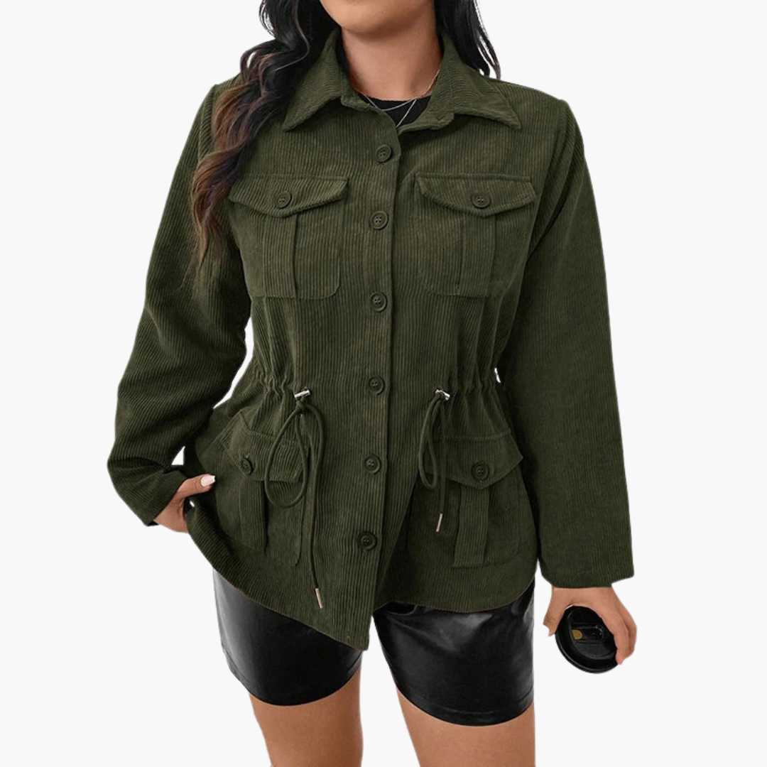Ladies' Adjustable Drawstring Waist Jacket
