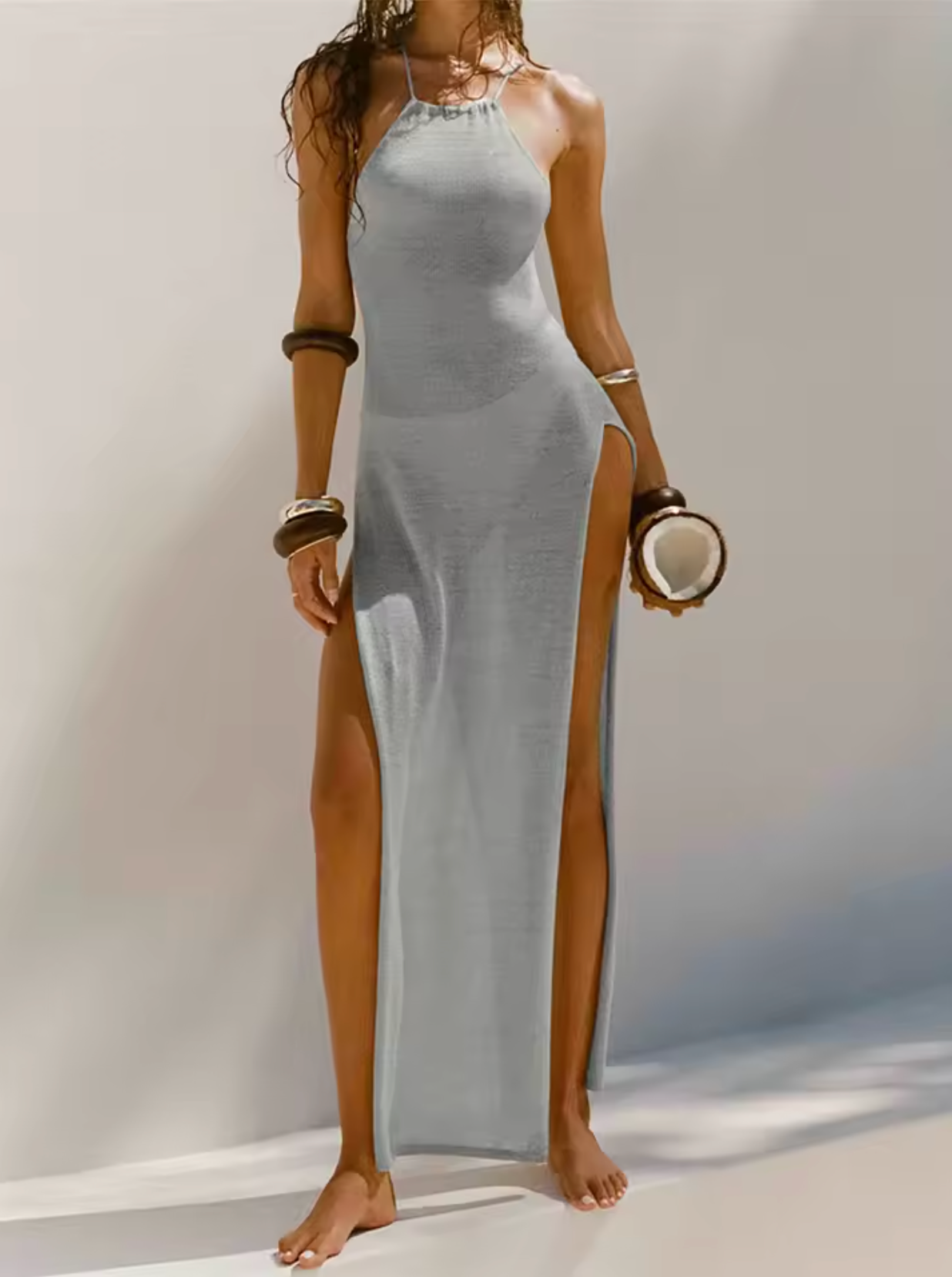 Long Flowy Women's Summer Maxi Dress