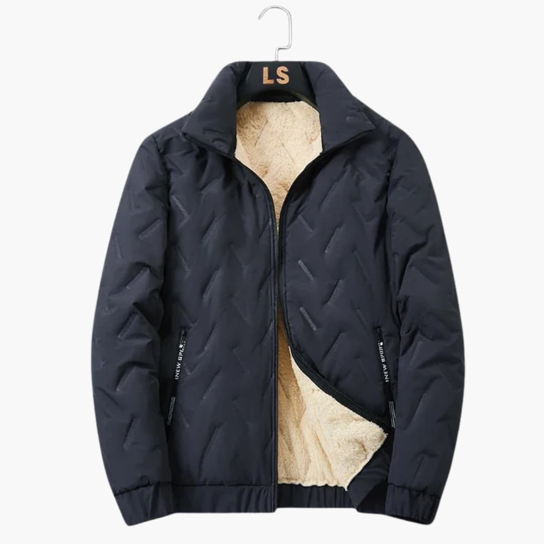 Warm Waterproof Ski Jacket for Men with Zip