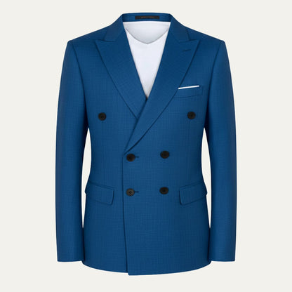 Slim Fit Men's Navy Blue Blazer Suit Jacket