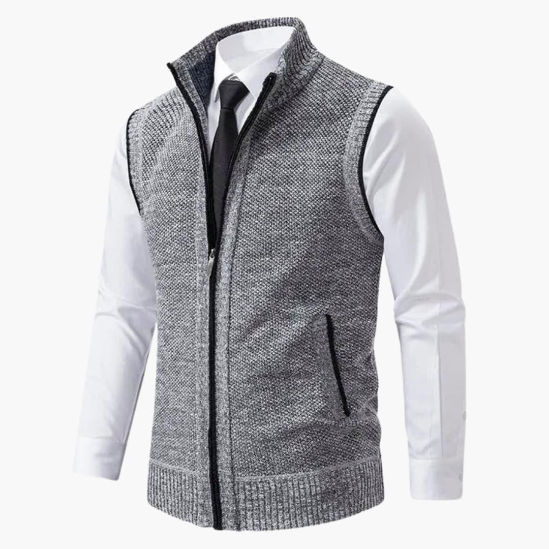 Men's Zipper Front Tank Vest