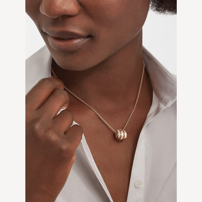 Luxury Rose Gold Plated Silver Chain Necklace