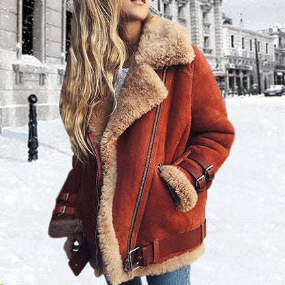 Warm Oversized Parka Coat | Zip Up Belted Jacket