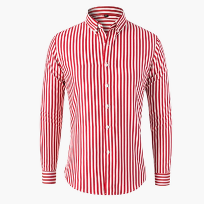 Classic Men's Striped Button Down Shirt