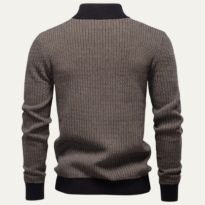 Cozy Mens Thermal Half Zip Sweater