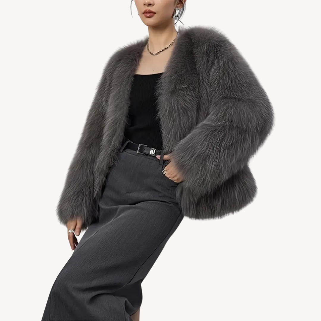 Warm Ladies Faux Fur Winter Coat