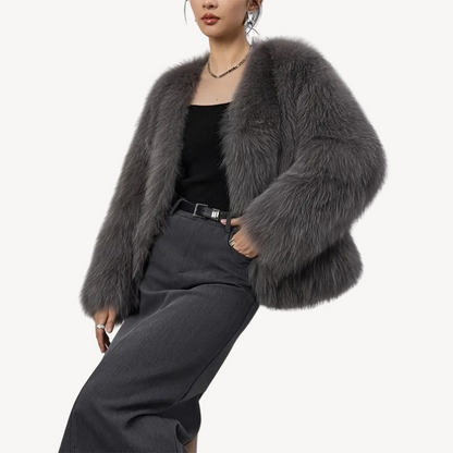 Warm Ladies Faux Fur Winter Coat