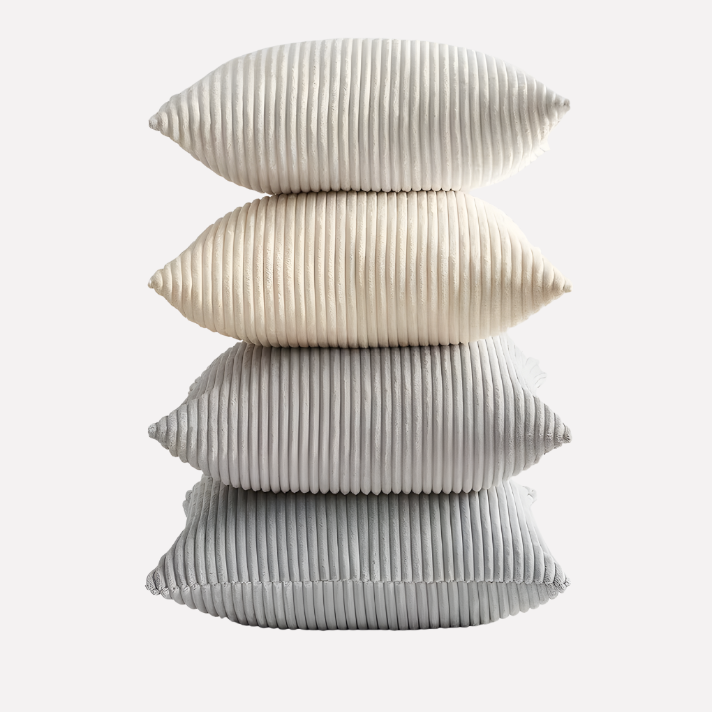 Colorful Striped Throw Pillow Covers Set of 4