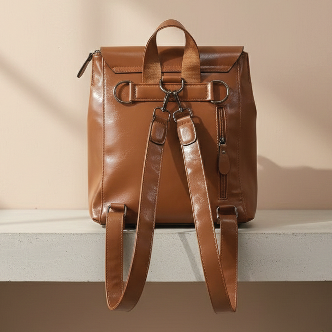 Eco Friendly Faux Leather Backpack