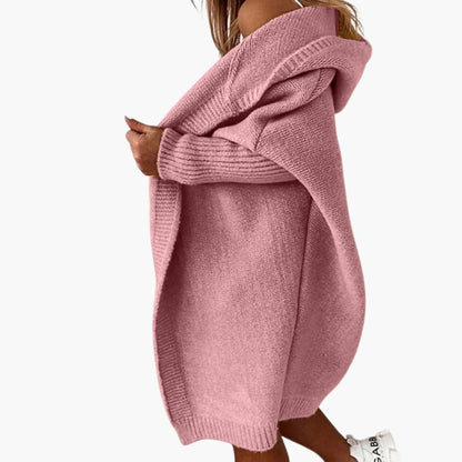 Cozy Women's Open Front Hooded Sweater