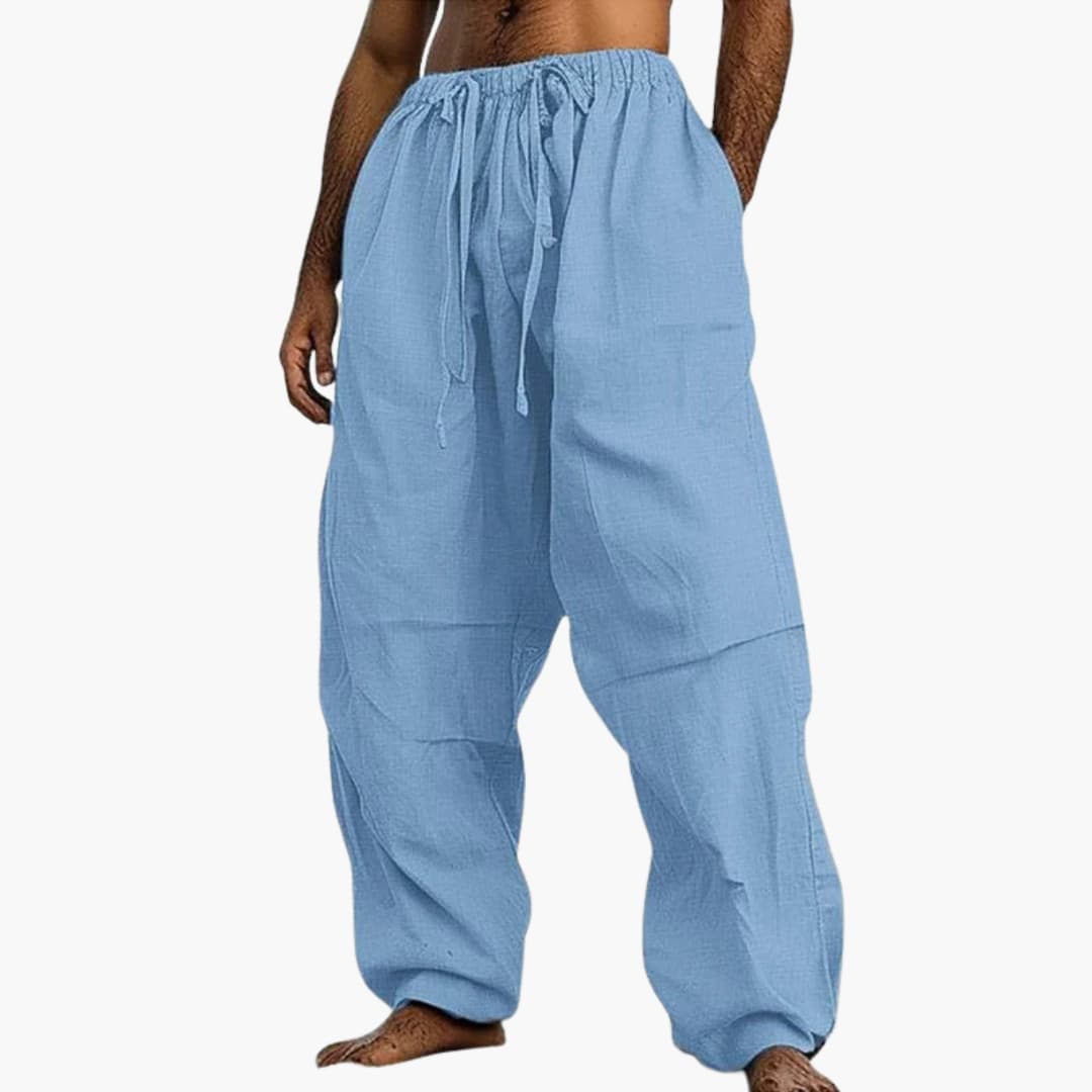 Loose Fit Casual Mens Drawstring Pants - Olytrend