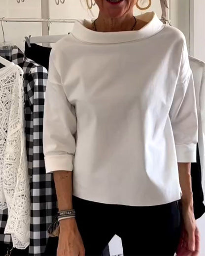 Classic Fit High Neck Women's Top