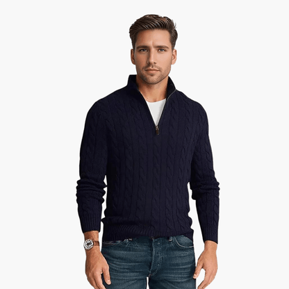 Warm Zip Up Men's Winter Sweater