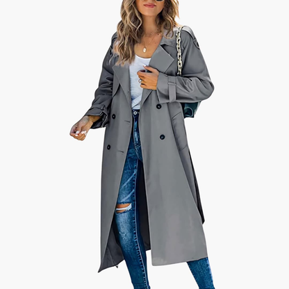 Classy Women's Belted Raincoat On Sale