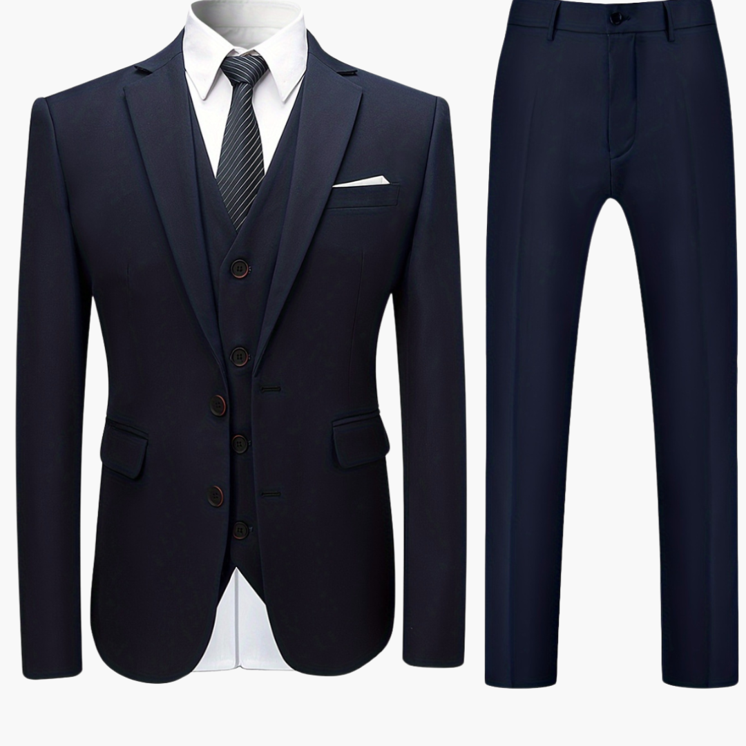 Elegant Single-Breasted Men's Wedding Suit