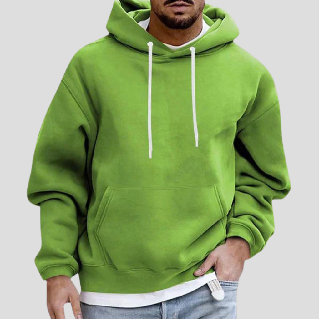 Casual Hooded Sweatshirt with Pockets