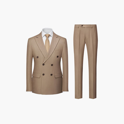 Classic Mens Slim Fit Pinstripe Suit
