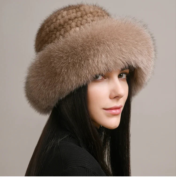 Luxury Fur Winter Beanie Hat - Nocini