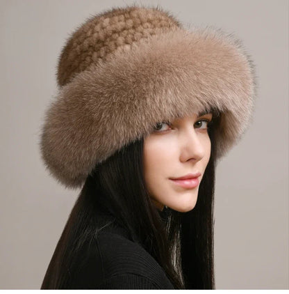 Luxury Fur Winter Beanie Hat - Nocini