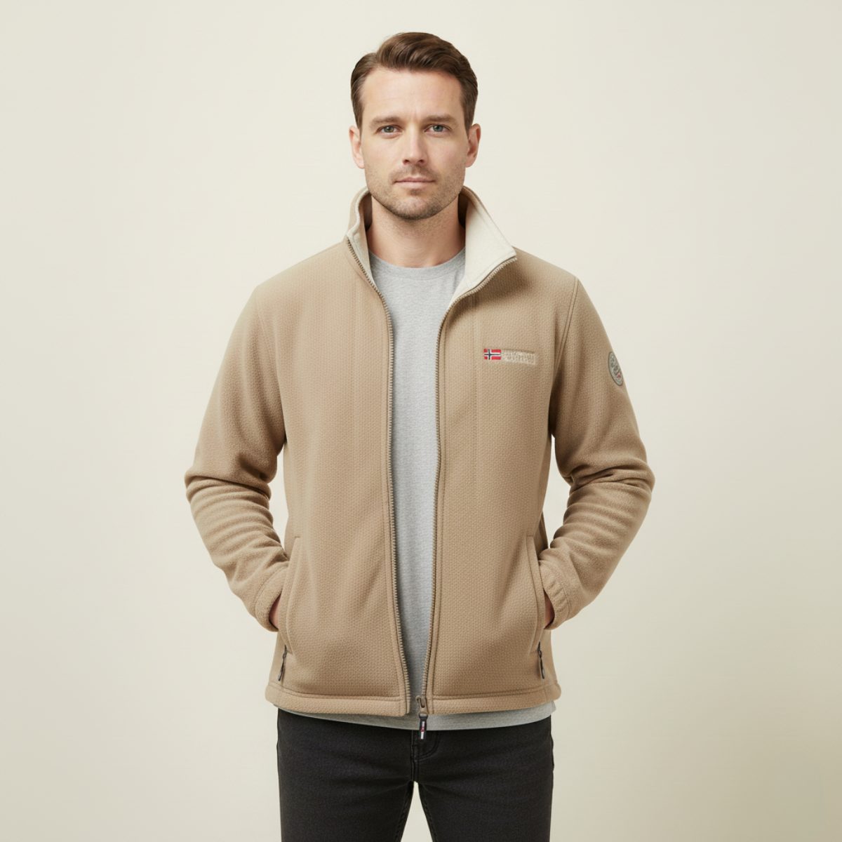 Thermal Insulated Fleece Men's Outdoor Winter Coat