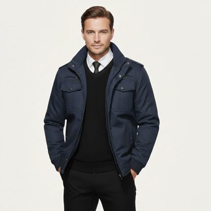 Warm Insulated Men's Zip Up Fleece Jacket