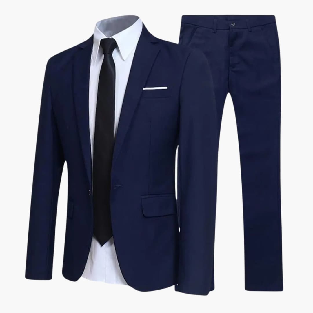 Classic 2-Piece Men's Business Suit - Slim Fit