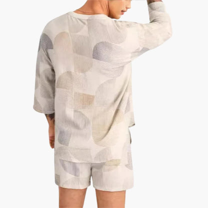 Men's Breathable Tank Top and Shorts Set