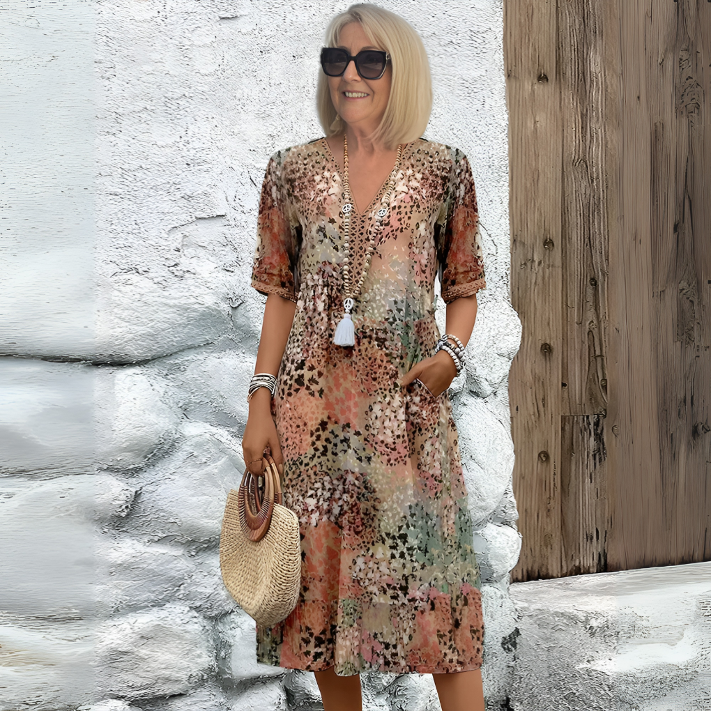 Ladies Comfortable Casual Midi Dress
