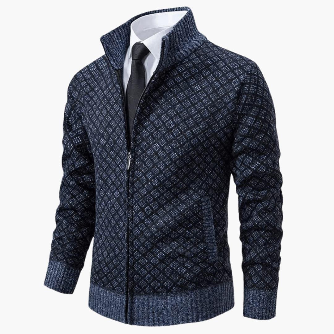 Slim Fit Mens Blazer with Lapel and Button Front
