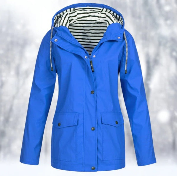 Ladies Waterproof Parka Rain Jacket