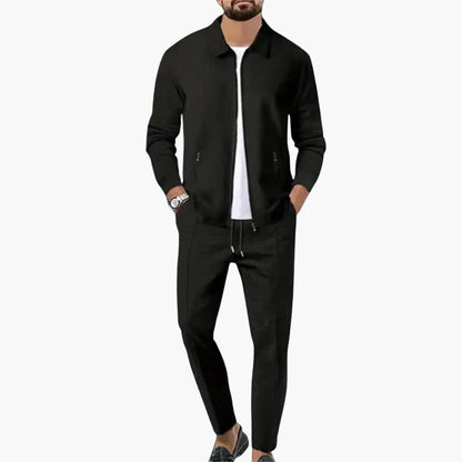 Casual 2-Piece Tracksuit with Zip Top and Trousers