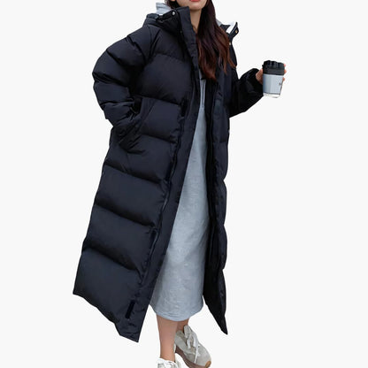 Warm Women's Parka Down Jacket with Hood
