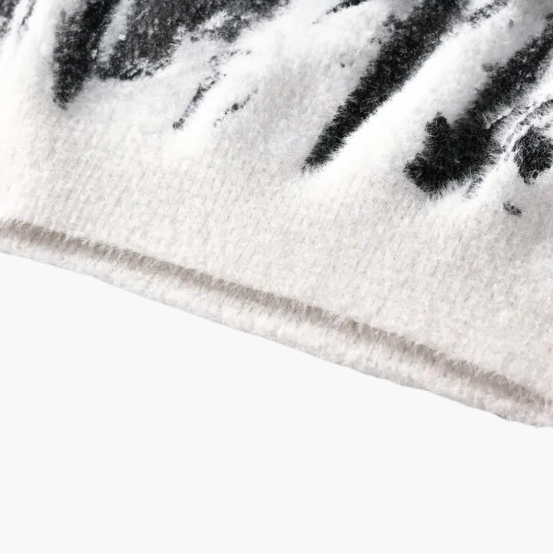 Soft Mens Crew Neck Printed Sweater