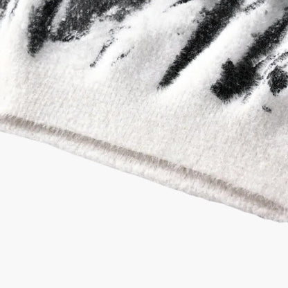 Soft Mens Crew Neck Printed Sweater