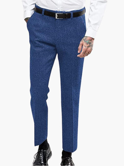 Classic Wool Pants for Men - Comfortable Slim Fit