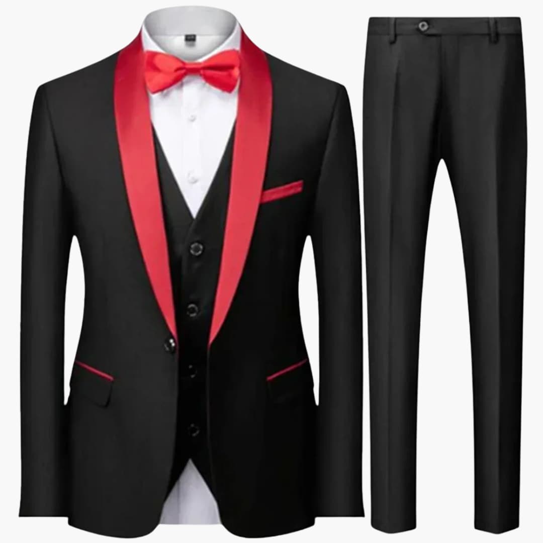 Classic Tailored 3 Piece Mens Formal Suit - Olytrend