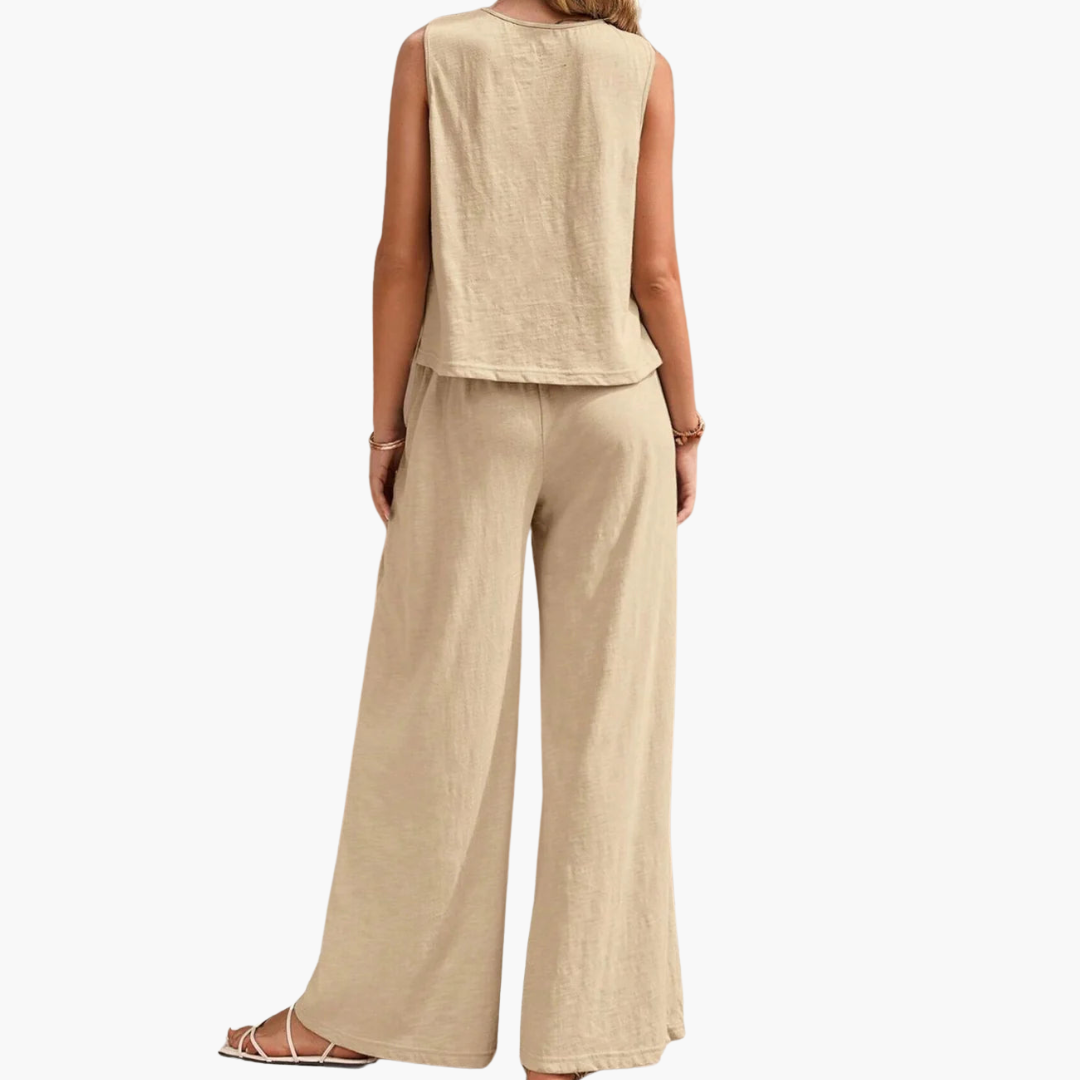 Relaxed Fit 2 Piece Outfit for Women - Casual Summer Wear