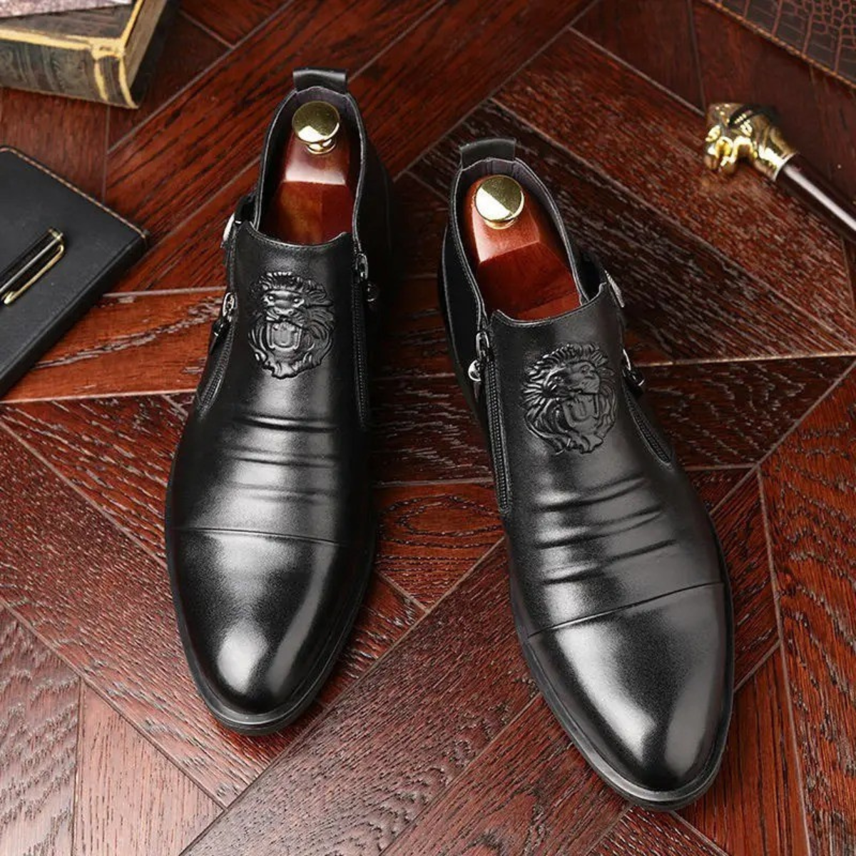 Classic Men's Leather Pointed Toe Boots