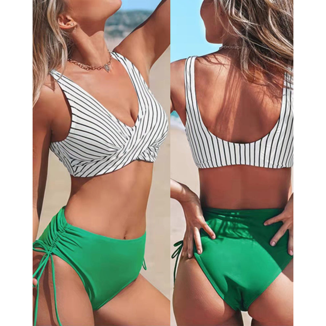 Colorful Women's 2 Piece Swimsuit Bikini Set