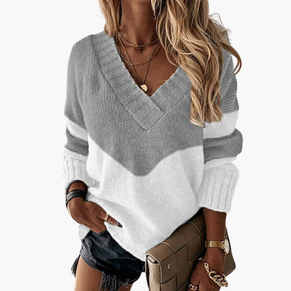 Ladies' Casual Animal Print Crew Neck Jumper